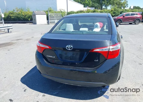 2014 Toyota Corolla Le z USA, uszkodzony, nr VIN 2T1BURHE9EC116487